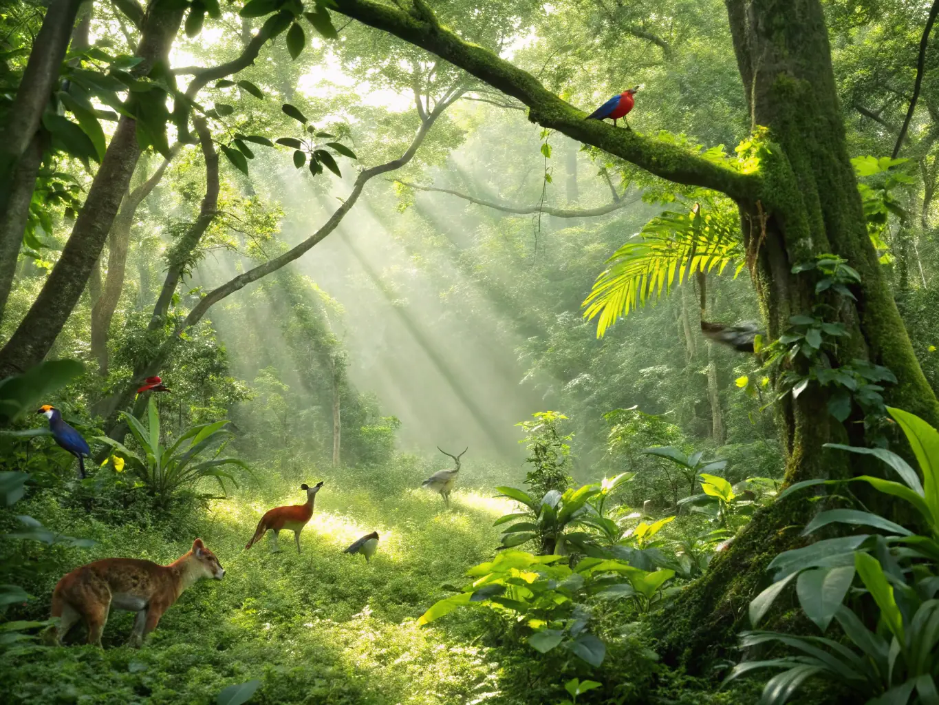 A serene image of a protected natural reserve, showcasing the successful outcomes of the organization's conservation efforts.